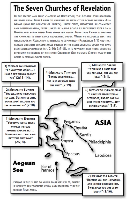 map of the churches in Asia